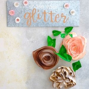 🌸🌺Handmade Paper Flower Magnets🌺🌸